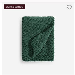 Sunday Citizen Snug Chunky Knit Throw in Hunter Green